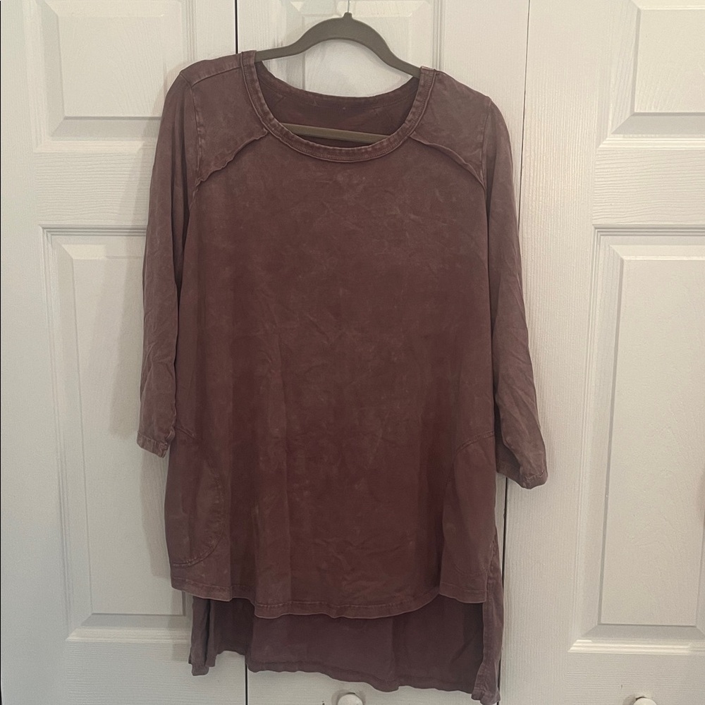 LOGO by Lori Goldstein Dusty Rose Tunic